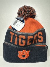 University Of Auburn Tigers Top Of The World Cuffed Pom Winter Knit Hat Cap NWT