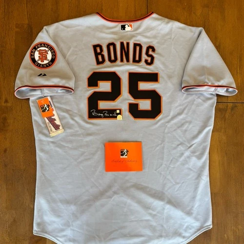 Barry Bonds Signed Autographed Authentic Majestic Jersey MLB & Bonds COA