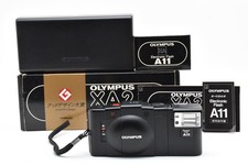  Almost MINT in Box Olympus XA2 35mm Film Camera w/ A11 Flash From JAPAN