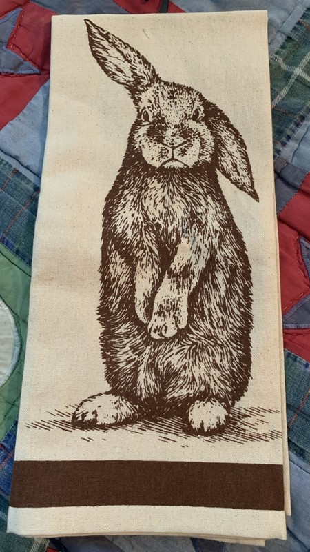 Bunny Kitchen Towel New