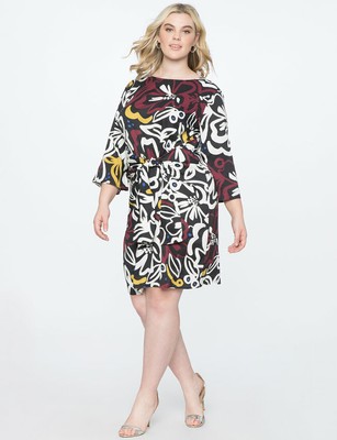 tie front kimono dress