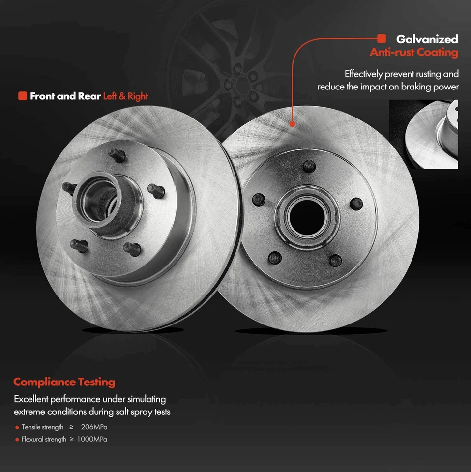 2 piezas rotores de freno de disco para Buick Electra Estate Wagon Chevrolet Oldsmobile delanteros Foto 2 de 4