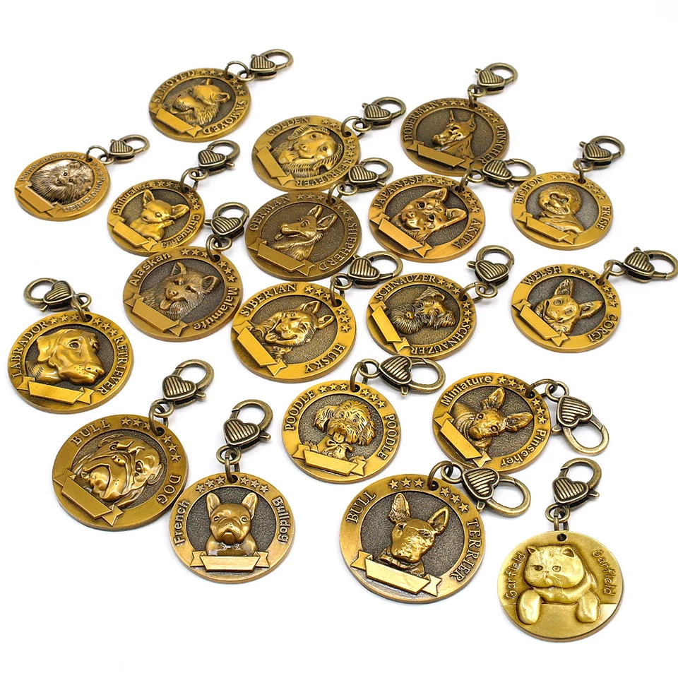 3D Dog ID Tags Engraved Personalized Metal Pet Custom Puppy Cat Name Tags Collar - Image 4 of 4