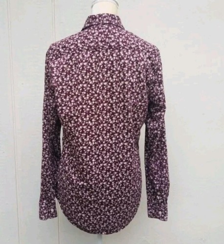Zara ditzy floral longsleeve button down shirt wmns sz med - Picture 2 of 4