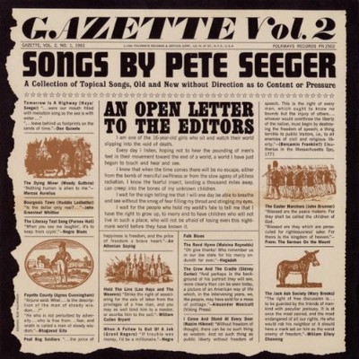 PETE SEEGER - GAZETTE VOL. 2 NEW CD