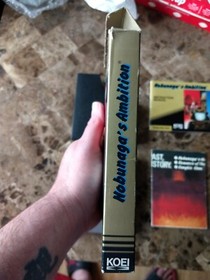 Nobunaga's Ambition NES Nintendo Complete CIB Authentic!  Rare with poster
