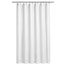 Extra Long Shower Curtain Liner with 6 Magnets - 84 Inch Length Heavy Duty