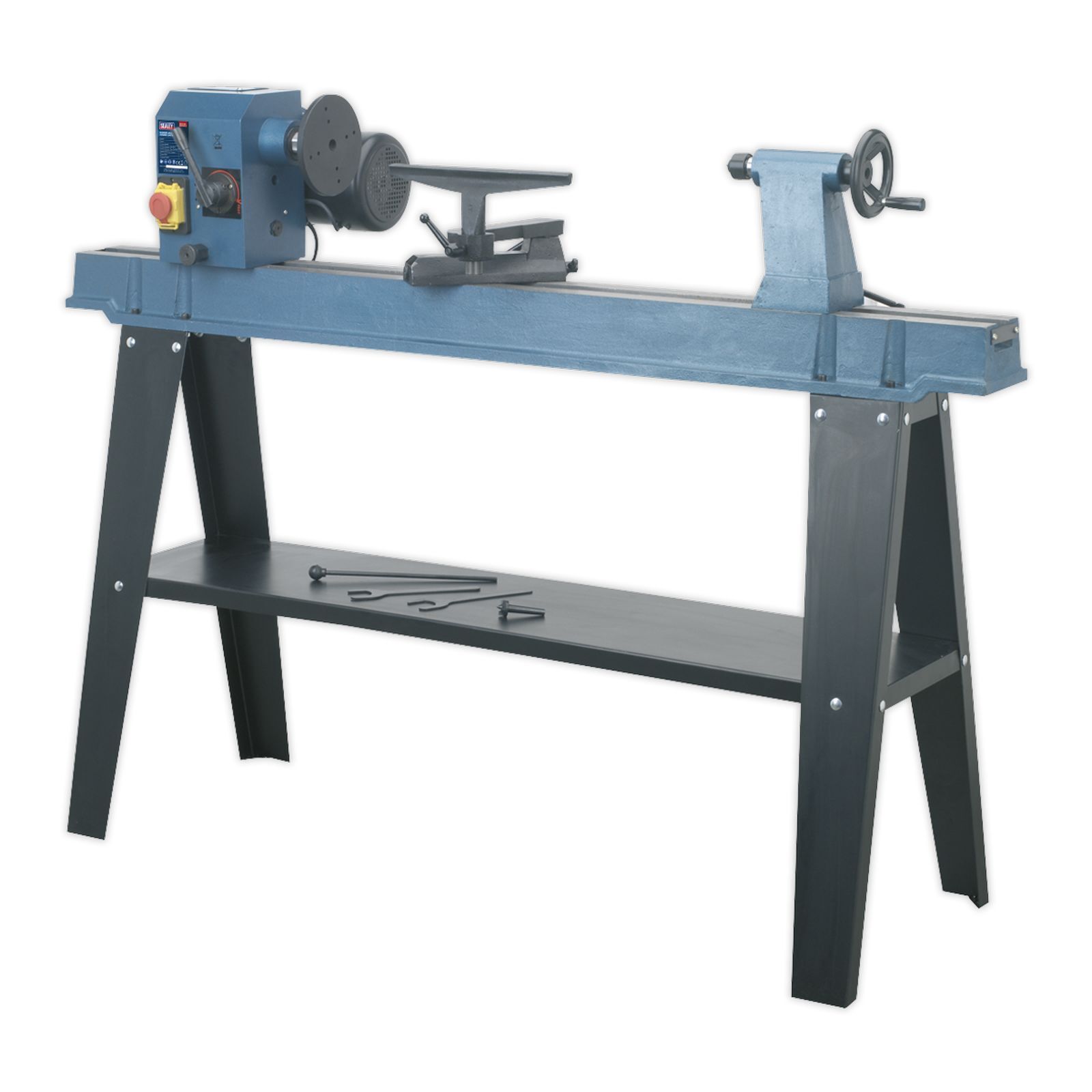 Sealey Wood Lathe 10-Speed 1100mm Centres Woodworking/Sanding Tool/Equipment