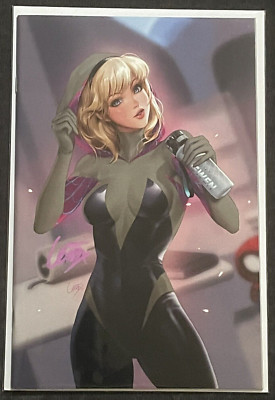 Amazing Spider-Man #32 LEIRIX LI NYCC Exclusive Spider-Gwen Foil Variant SIGNED
