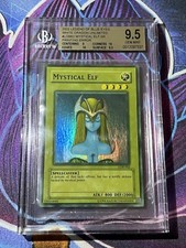 Yu-Gi-Oh! Mystical Elf LOB-062 BGS 9.5 - Max Faded Wavy Misprint Error