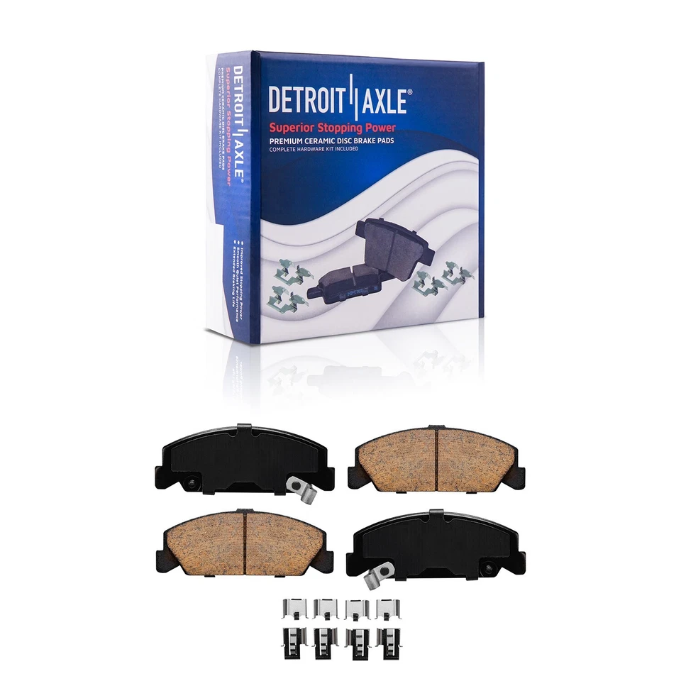 Front Ceramic Brake Pads + Rear Shoes for 1992 - 1997 1998 1999 2000 Honda Civic - Image 4 of 4