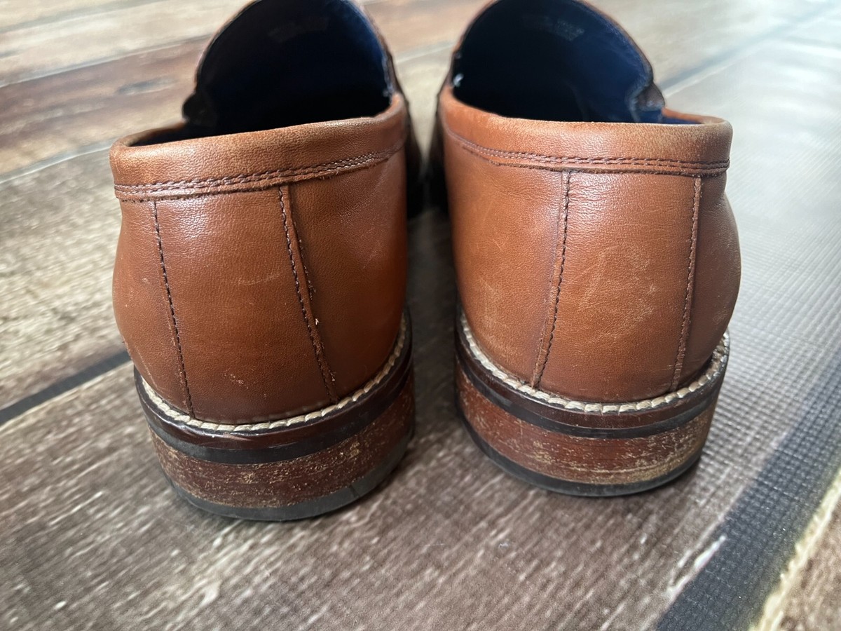 COLE HAAN GRAND OS LENOX HILL VENETIAN LEATHER LOAFER SHOES  display picture 2