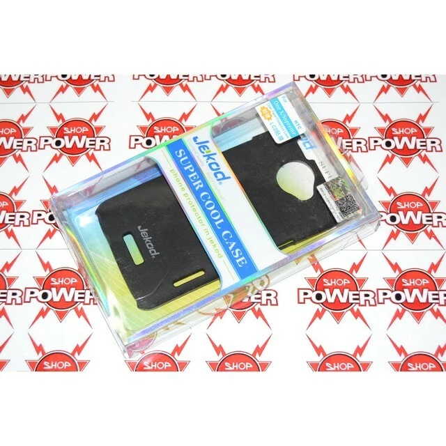 JEKOD CUSTODIA SUPER COOL CASE COVER POSTERIORE RIGIDA PER HTC ONE X NERA BLACK - Immagine 4 di 4