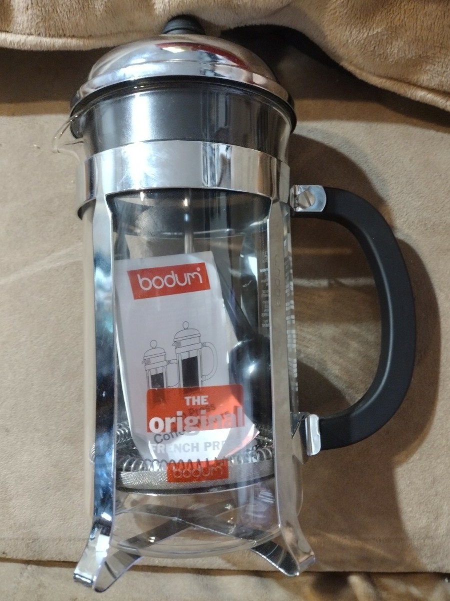 Bodum 4-Cup Stainless Steel French Press Coffee Maker Cold Brew Ready