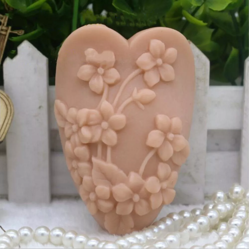 Beauty and flowers silicone mold for hand made soap and crafts