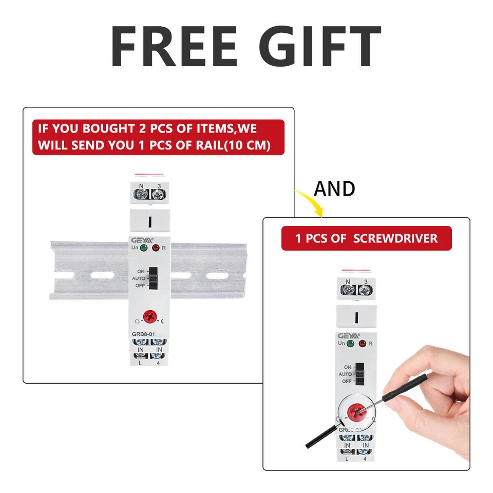 GEYA On Delay & Off Delay Timer Relay Time Delay Cycler Switch 10A DC24V AC220V - Image 4 of 4
