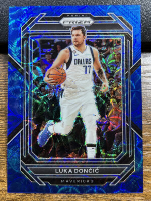 Luka Doncic 2022-23 Panini Prizm Blue Choice #/49 Mavericks