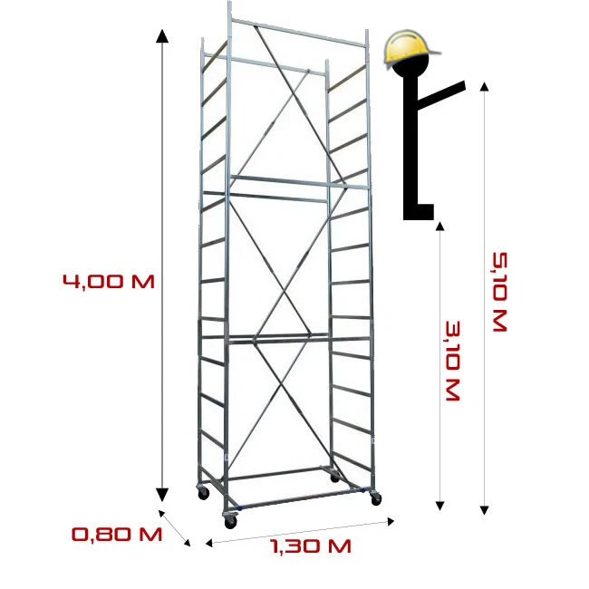 Trabattello tris h. 5.10 Mt. Lavoro + mezzopianetto - Image 4 of 4