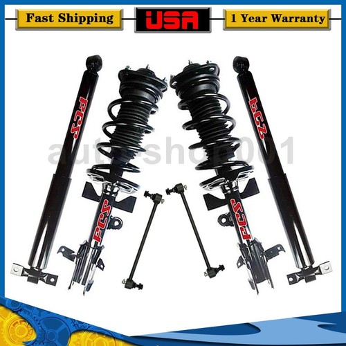 6 Front Rear Shocks Sway Bar Link For Honda Odyssey 2017 2016 2015 2014