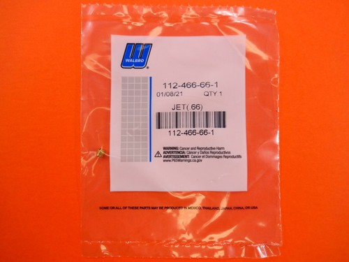 NEW WALBRO 0.66 FIXED CARBURETOR JET 