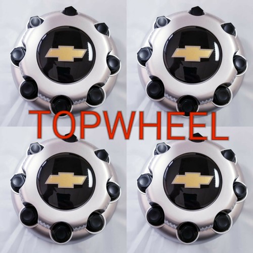 CHEVROLET 1999-2005 MATTE Silver 8 Lug Center Caps Express Van 2500 3500 9597170 - Picture 1 of 2