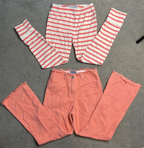 The Children's Place & Gap Girls Pants Size 8 Medium Jeans & Leggings Orange - Picture 2 of 12