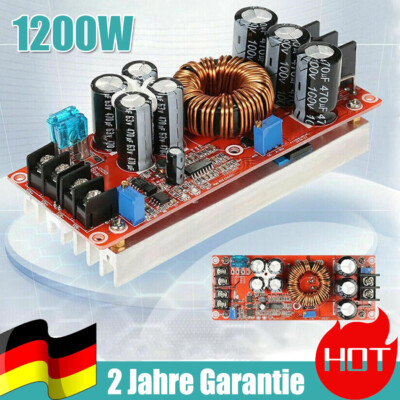 DC-DC Aufwärtswandler Stromversorgungsmodul Spannungserhöhungswandler 1200W DE