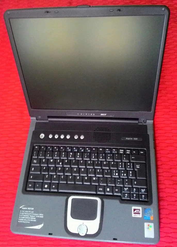 Notebook Acer Aspire 1621LM Intel p4 Ati Radeon Ram 768mb con porta parallela - Immagine 2 di 4