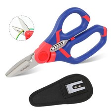 WORKPRO 6“ 2-in-1 Electricians Scissors & Wire Cutter Stripper Soft Handle