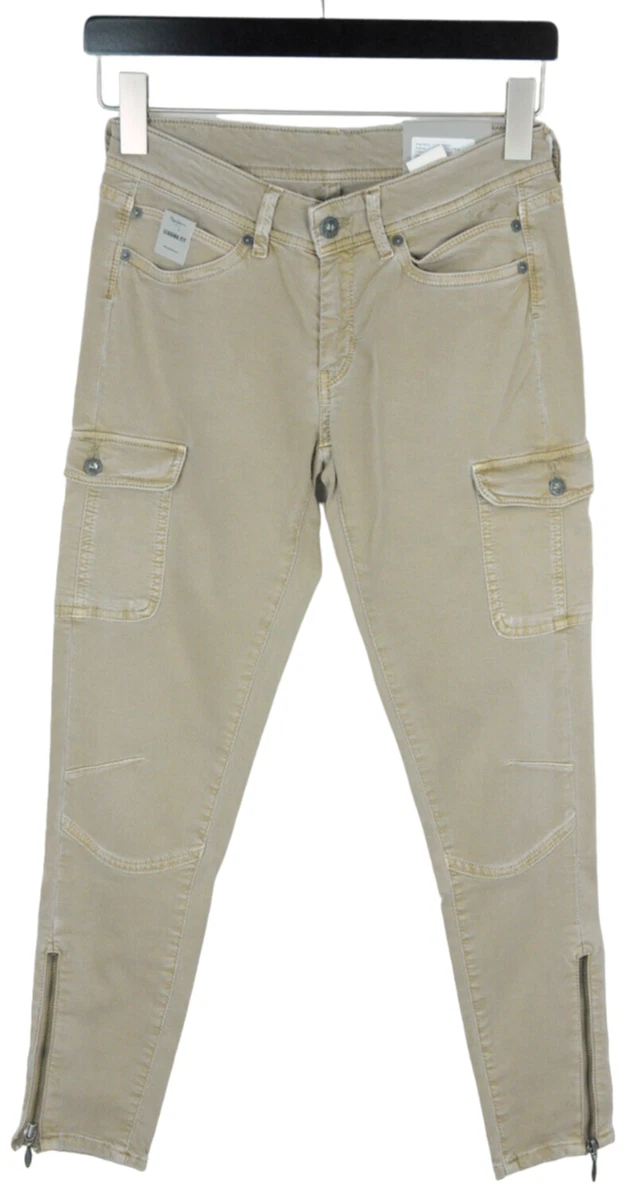 Pepe Jeans Amazon Legging Fit Pantaloni Donna W28 L28 Cargo Tasche Elastico