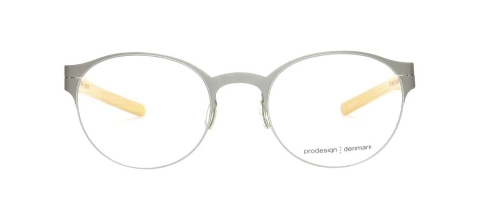 Prodesign Denmark Eyeglasses Natural genuine wood 6137 6521 49-21-135 BG WOODEN - Image 2 of 4