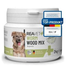 REAVET Wurm-Kraut 50x Kapseln f&uuml;r Hunde mit echtem Wurmkraut Worm Wood Mix