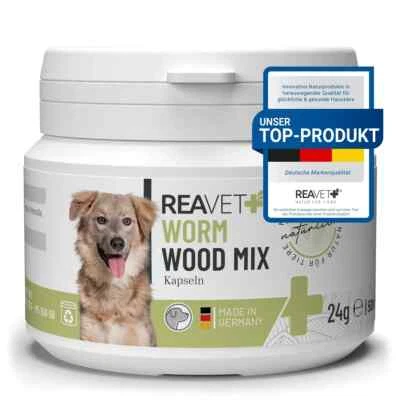 REAVET Wurm-Kraut 50x Kapseln/ Wurmkur sekundierend für Hunde