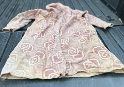 Vintage 1930s Boys Child's Robe NRA blue eagle tag grunge authentic blanket look