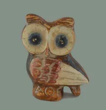 Owl miniature ancient Greek symbol of wisdom High quality Sculpture