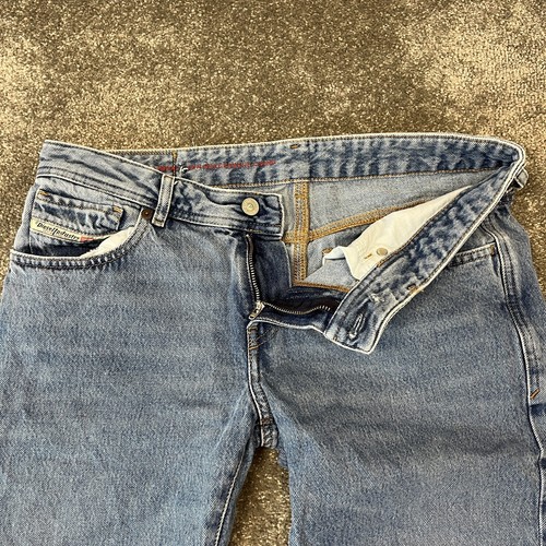 Diesel Womens Jeans Tapered Regular Fit Light Blue Denim Faded W33 L30 Original - 第 7/10 張圖片