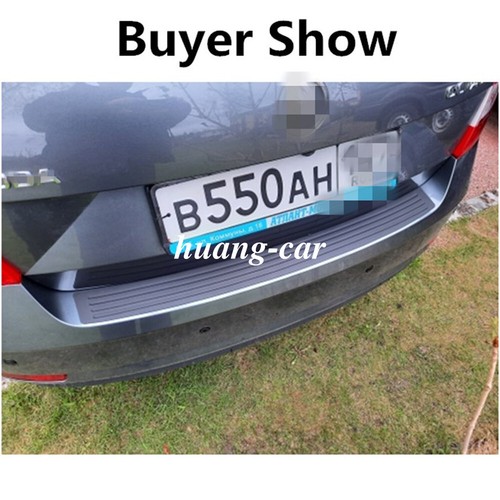 Car Rear Bumper Cover Sticker Strip Protector Trunk Sill Scuff Plate