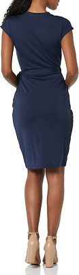 Amazon Essentials Women's Classic Cap Sleeve Wrap Dress (Available in Plus Size) Amazon Essentials Women's Classic Cap Sleeve Wrap Dress (Available in Plus Size)