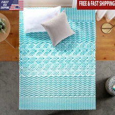 Green Tea Gel Memory Foam Zoned Support Mattress Topper King Cooling Technology