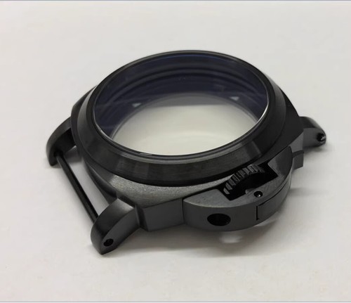 44mm Stainless Steel Black Brushed Case For ETA 6497 6498 Seagull ST36 Movement - Zdjęcie 6 z 6