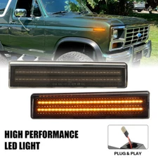 LED Bumper Side Marker Lights For 1980-1986 Ford Bronco F-150 F-250 F-350 Truck