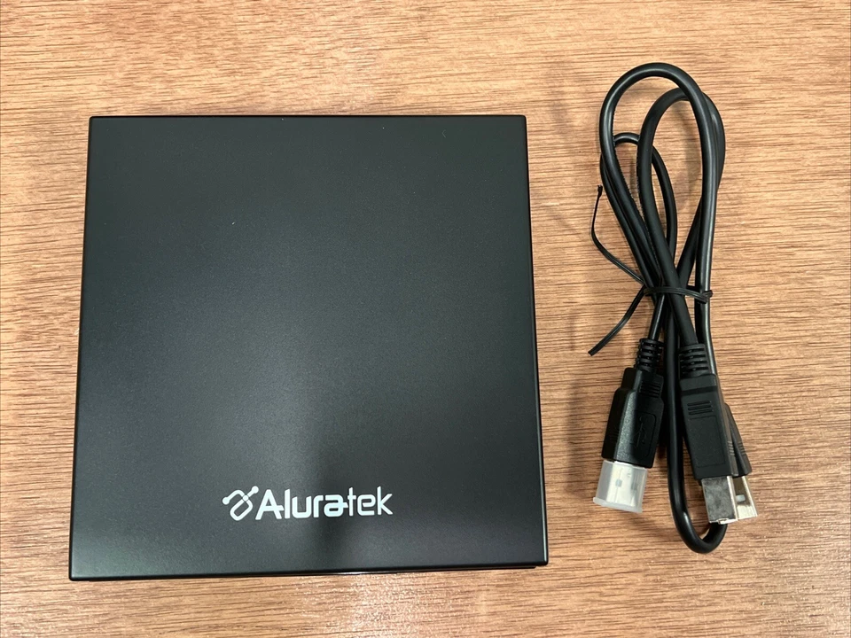 Aluratek AEOD100F USB 2.0 Externo Delgado Multiformato 8X Lector/Grabador de DVD Foto 2 de 4