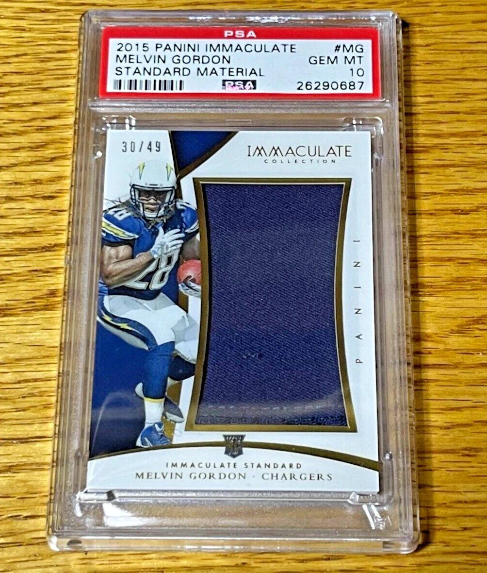 Melvin Gordon Panini Immaculate Standard Material #MG Base