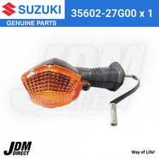 Kawasaki KZ Front Rear Turn Signals Pair 12 Volt Chrome Amber for