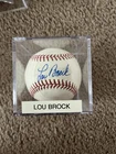 Lou Brock Signed Baseball St. Louis Cardinals MLB JSA Authenticated