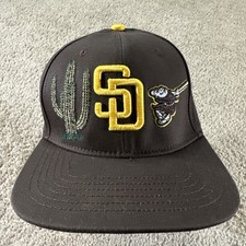 San Diego Padres Hat Cap Mens Brown Yellow Snapback Pro Standard Swinging Friar