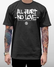 Streetwise Heartless Graphic T-Shirt Black M-L-XL-2XL-3XL-4XL-5XL