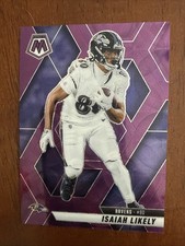 Isaiah Likely 2025 Mosaic #177 Purple Scope Costco Exclusive Baltimore Ravens