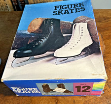 Vintage Sears Men's Black Figure Skates - Original Box Size Size 12 New
