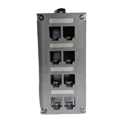 Panduit CDPP8RG IndustrialNet 8-Port DIN Rail Mount Copper Patch Panel  Open Box